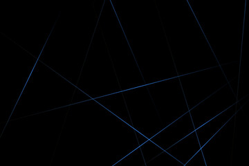 Abstract black with blue lines, triangles background modern design. Vector illustration EPS 10.