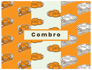 Traditional Indonesian Snack food Vector design Pattern