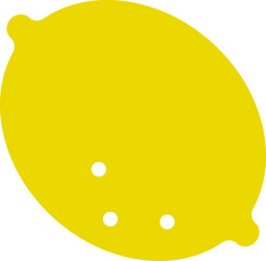 レモンのシンプルで可愛いイラスト