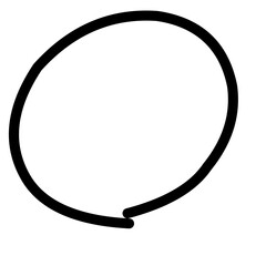 Circle line, check line, circle correction 