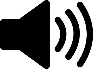 音量マークのシンプルで可愛いイラスト