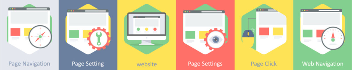 page navigation, page setting, website