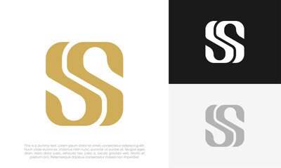 letter SS initial logo design vector	