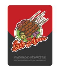 Traditional Indonesian Snack food Vector design 