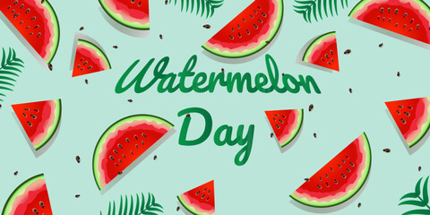 background with watermelon