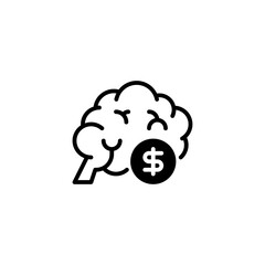brain money icon