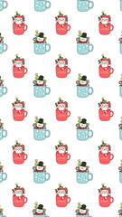 santa claus seamless pattern