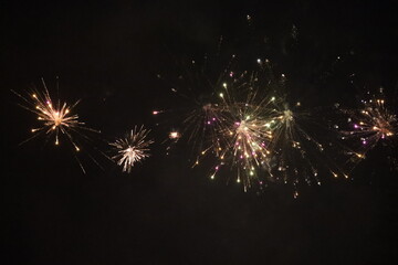 Feuerwerk Silvester farbenfroh