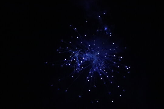 Feuerwerk blau