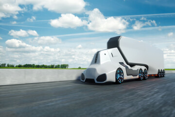 Unmanned autonomous cargo transportation. An autonomous, electric, self-driving truck with a...