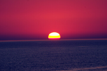 Tramonto sul mar Adriatico