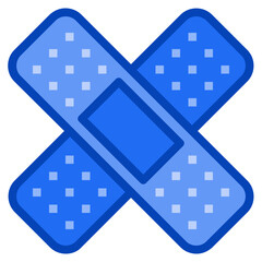 bandage blue icon