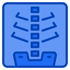 x-ray blue icon