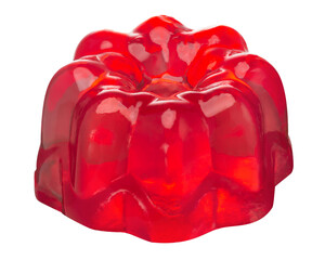 Red jelly, molded, isolated transparent png