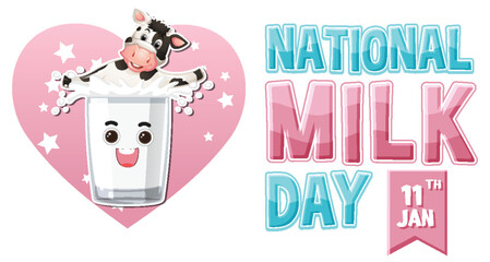 National Milk Day Banner Design