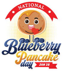 National Blueberry Pancake Day Banner