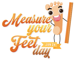 National Measure Your Feet Day Banner Design