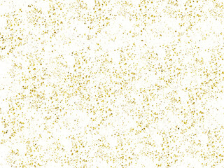 Fototapeta na wymiar Gold particles isolated, overlay metallic background, luxury golden texture, small glitter points illustration