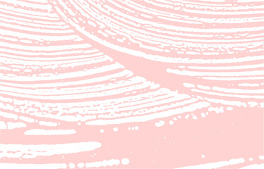 Grunge texture. Distress pink rough trace. Fetchin