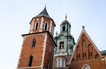 Fototapeta na wymiar Wawel Castle in Krakow urban architecture