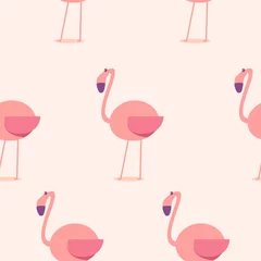 Fototapete Flamingo Cute flamingo pattern. flamingo illustration pattern. Flat Vector Illustration. 