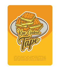 Traditional Indonesian Snack food Vector design 