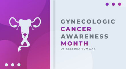 Happy Gynecologic Cancer Awareness Month Celebration Vector Design Illustration for Background, Poster, Banner, Advertising, Greeting Card