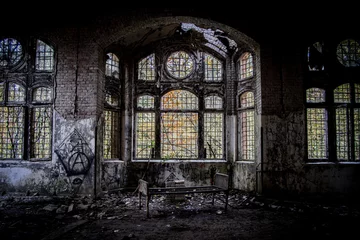 Selbstklebende Fototapete Altes Krankenhaus Beelitz Beelitzer Heilstätten 
