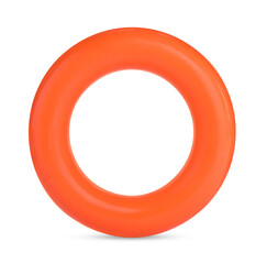 Orange chew toy for pet isolated on white - obrazy, fototapety, plakaty