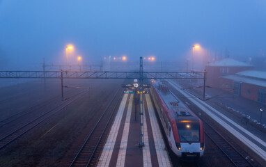 Fototapeta na wymiar Misty view in the morning