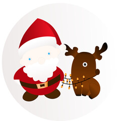 
santa clause with oleg