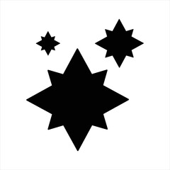 Sparkle Star Icon Vector Illustrations