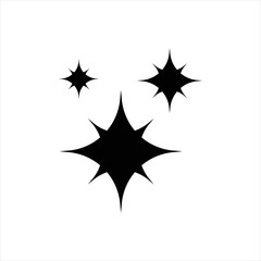 Sparkle Star Icon Vector Illustrations