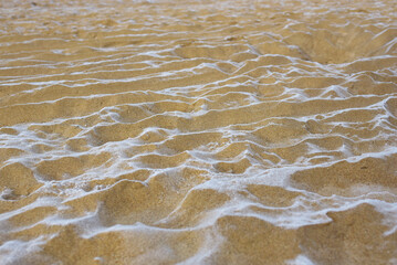 Gel sur la plage de Saint-Malo