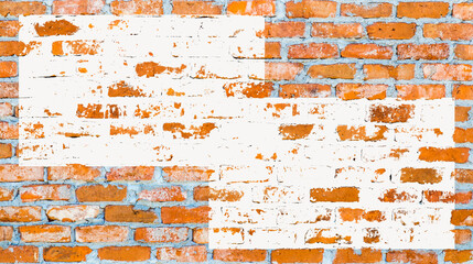 Brick wall texture and background with patina.