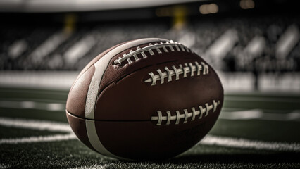 Rugby Ball in a stadium in 4k Quality. 