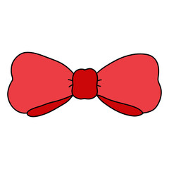 hand-drawn watercolor bows and ribbons. Decorative bows for cards, invitations, scrapbooking, decor