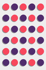 Dotted abstract background, circles illustration, and template for covers banners and ads. Brochure cover design.  White background with dots
