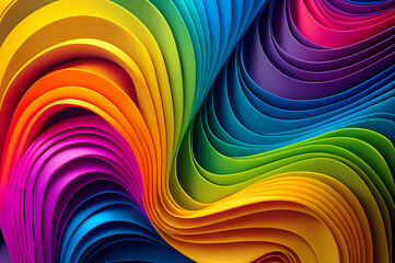 Seamless Abstract Colorful Design, texture, curvy and artistic Illustration pattern