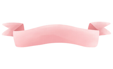 Pink ribbon paint brush clipart.