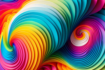 Naklejka premium Seamless Abstract Colorful Design, texture, curvy and artistic Illustration pattern