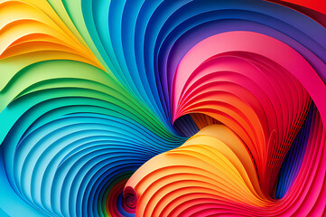 Seamless Abstract Colorful Design, texture, curvy and artistic Illustration pattern