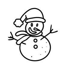 snowman with hat