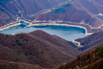 Amazing view of Magnificent autumn carpet in The Rhodope mountains