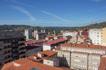 View of Ourense. Orense is a city and capital of the province of Ourense, located in the autonomous community of Galicia, northwestern Spain. It is on the Camino Sanabrés path of the Way of St James.
