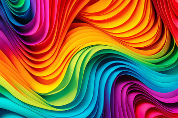 Fototapeta premium Seamless Abstract Colorful Design, texture, curvy and artistic Illustration pattern
