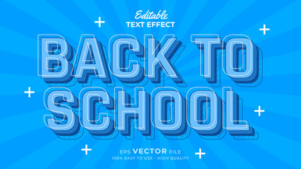 Back to school Text effect editable premium free download