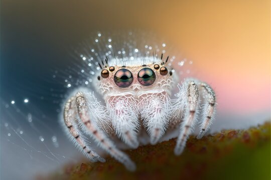 close up of a spider, generative ai