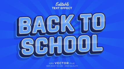Back to school Text effect editable premium free download