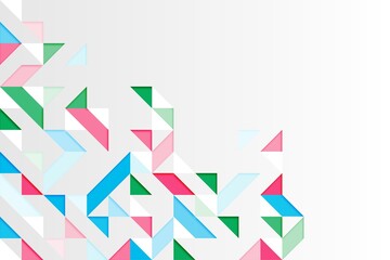 Backgrounds with triangle abstract colorful geometric pattern